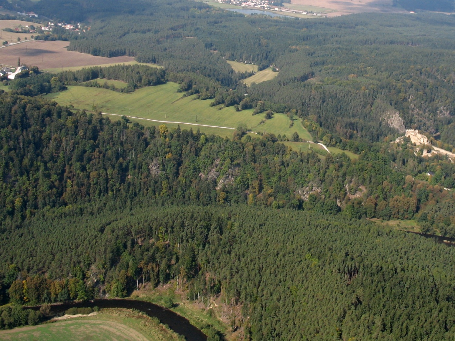 Keltské oppidum Třísov.